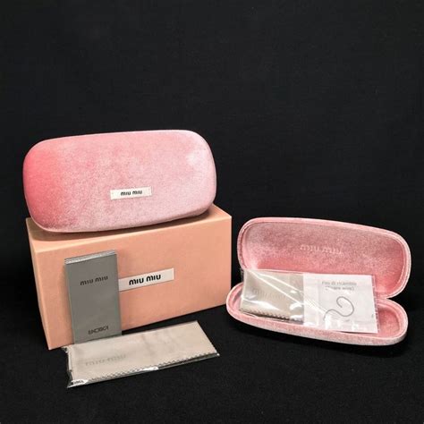 pink miu miu sunglasses case
